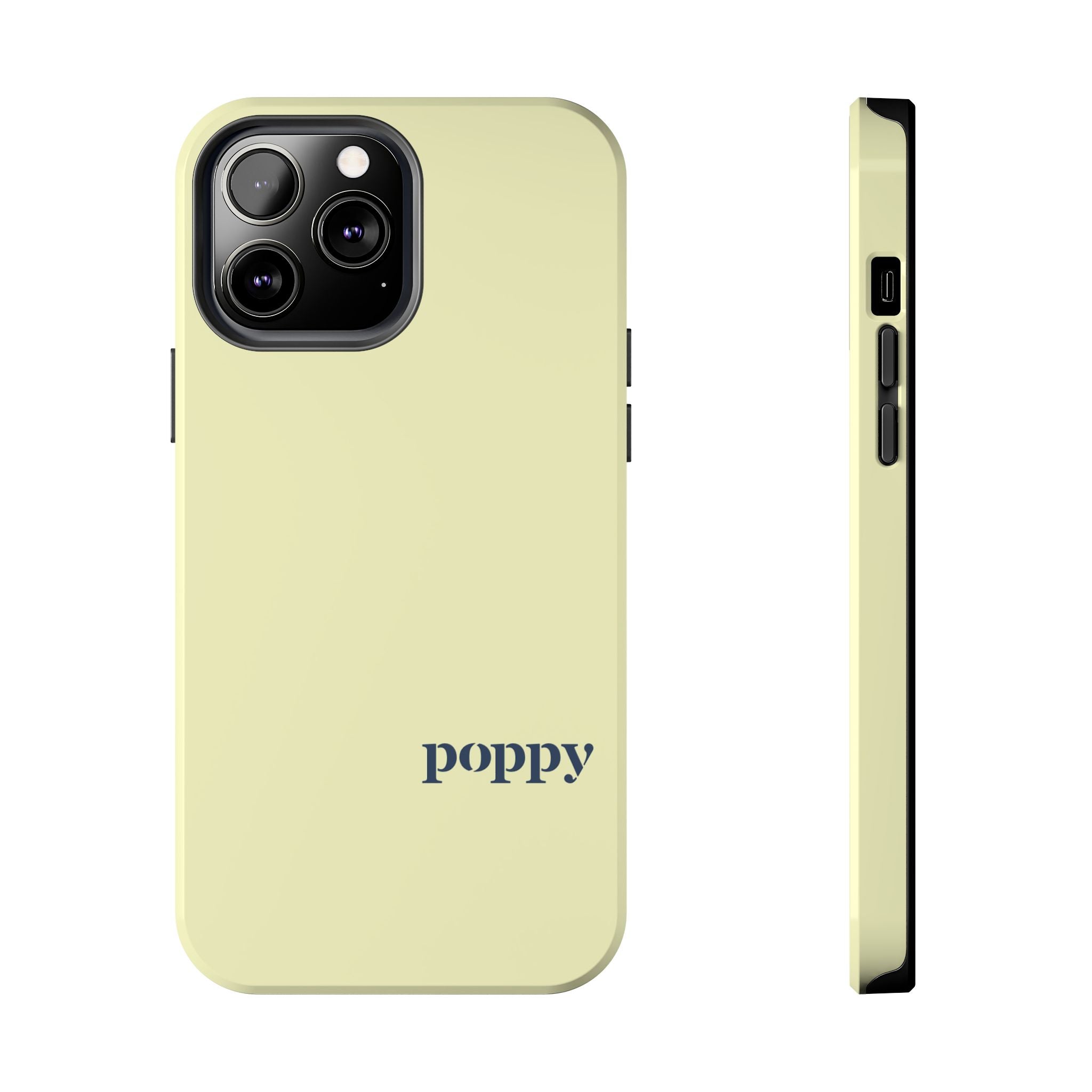 Poppy "Oar"iginals Minimalist Light Yellow Phone Case