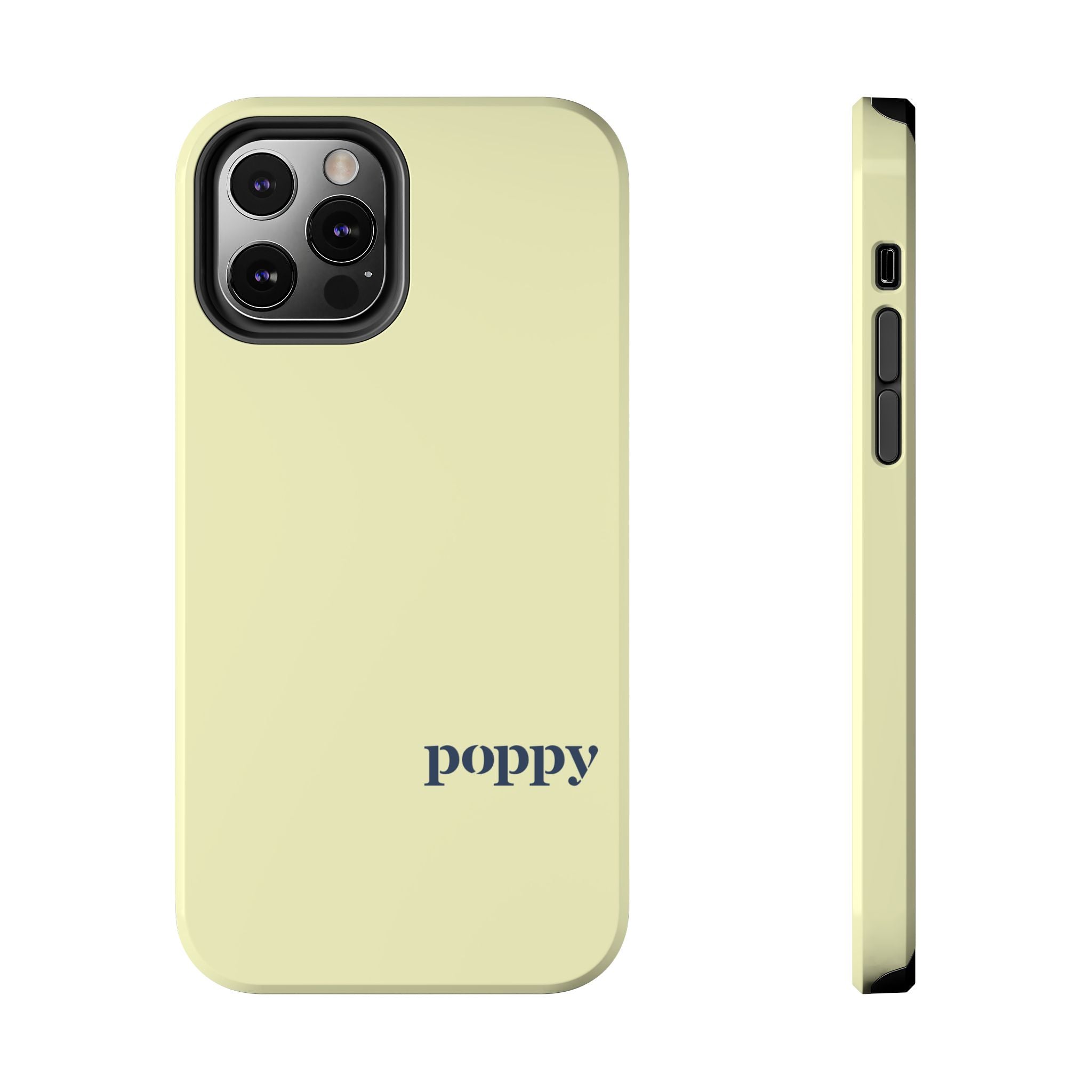 Poppy "Oar"iginals Minimalist Light Yellow Phone Case
