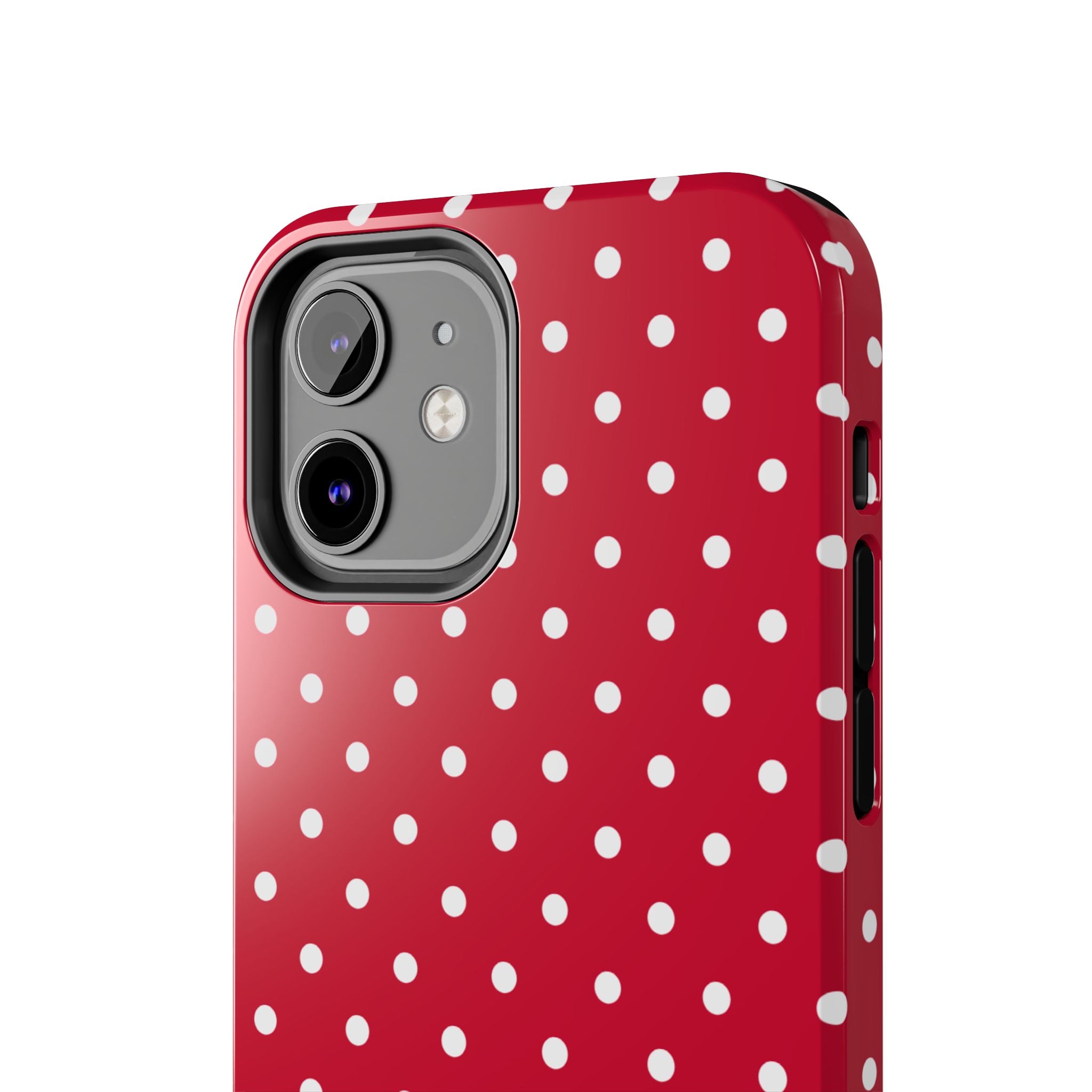 Poppy Red Polka Dot Phone Case