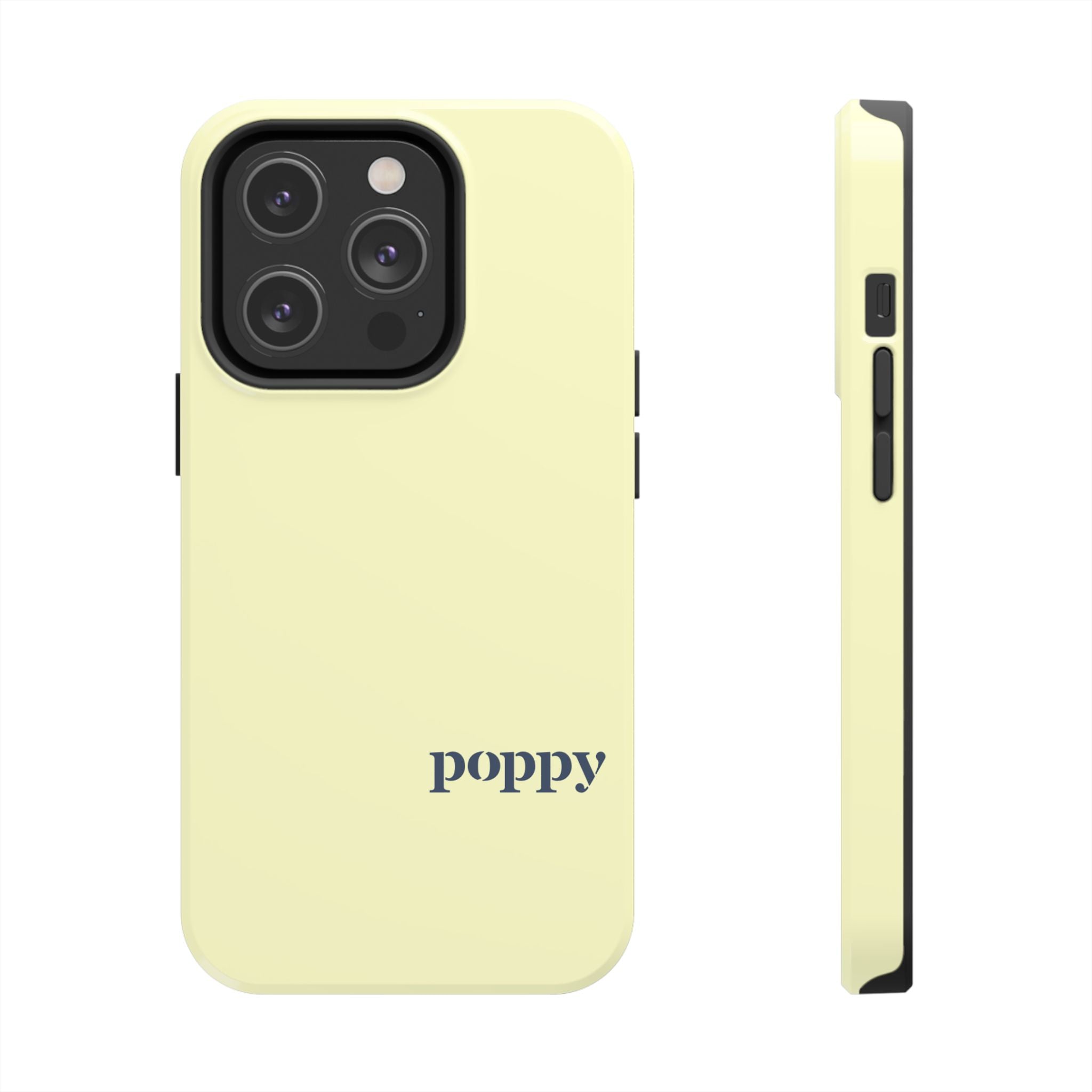 Poppy "Oar"iginals Minimalist Light Yellow Phone Case