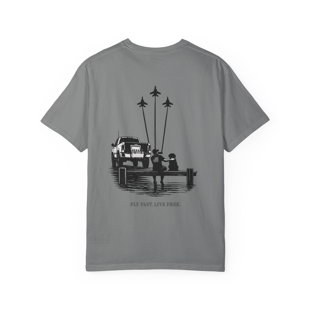 MDW Fly Fast Live Free Poppy T-Shirt