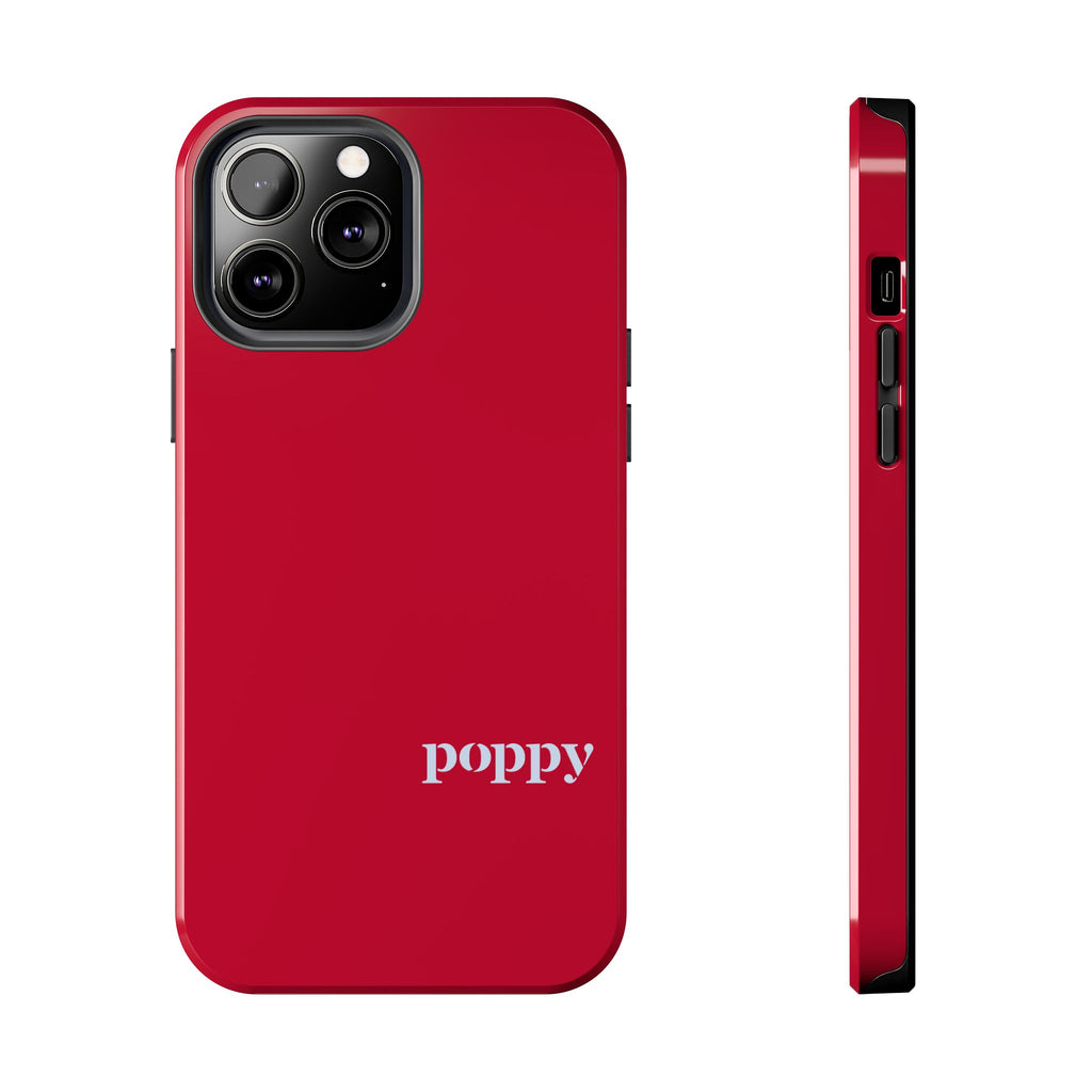 MDW Poppy Minimalist Red Phone Case