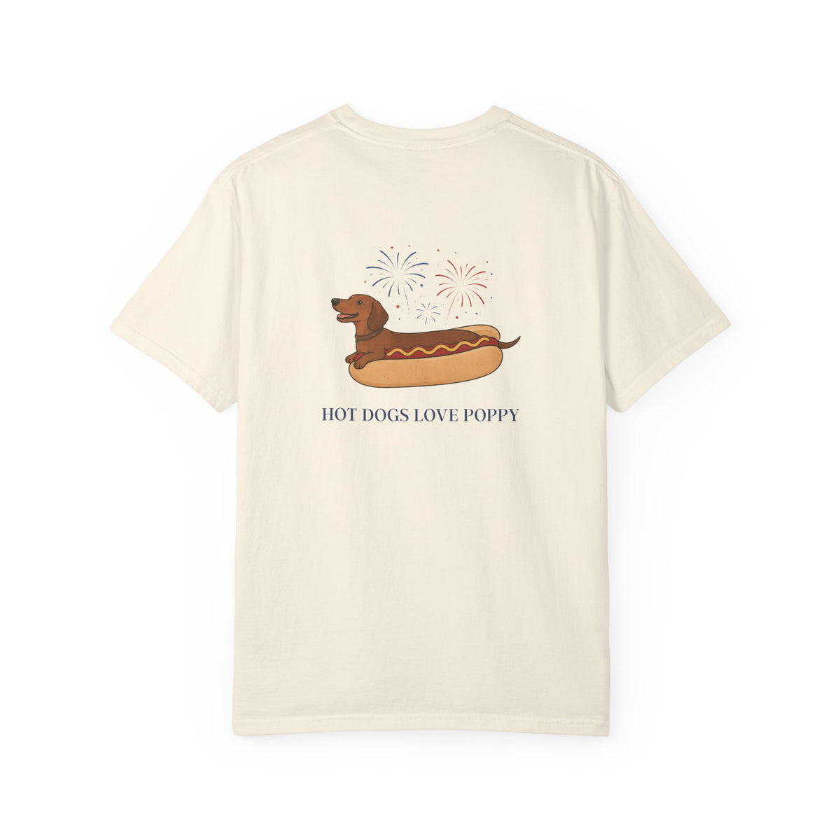 Hot Dogs Love Poppy Tee