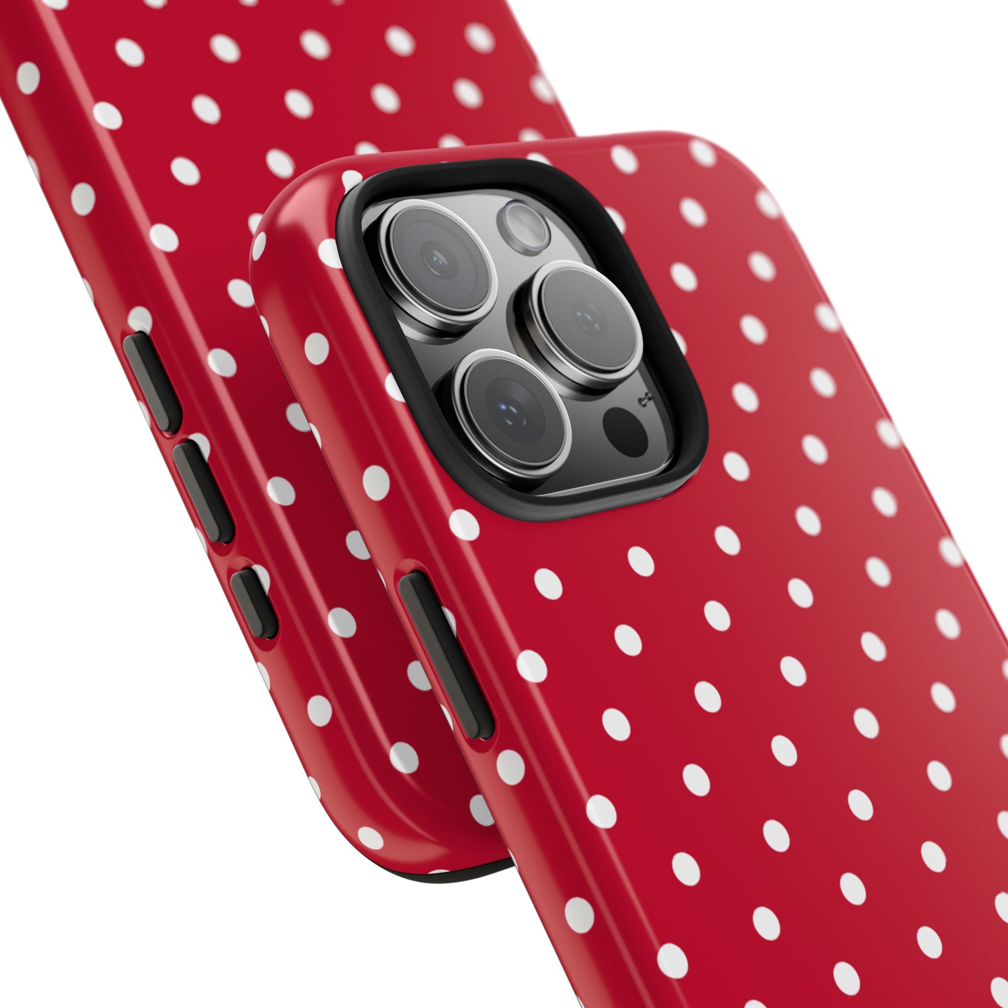 Poppy Red Polka Dot Phone Case