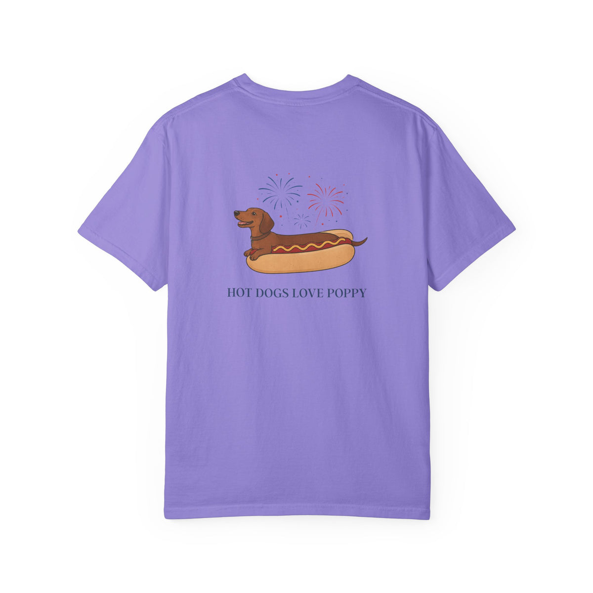 Hot Dogs Love Poppy Tee