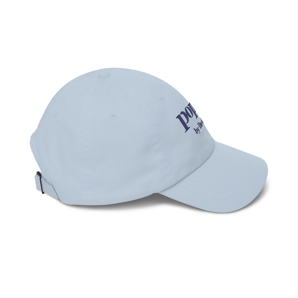 Poppy By The Shore Embroidered Dad Cap - Blue