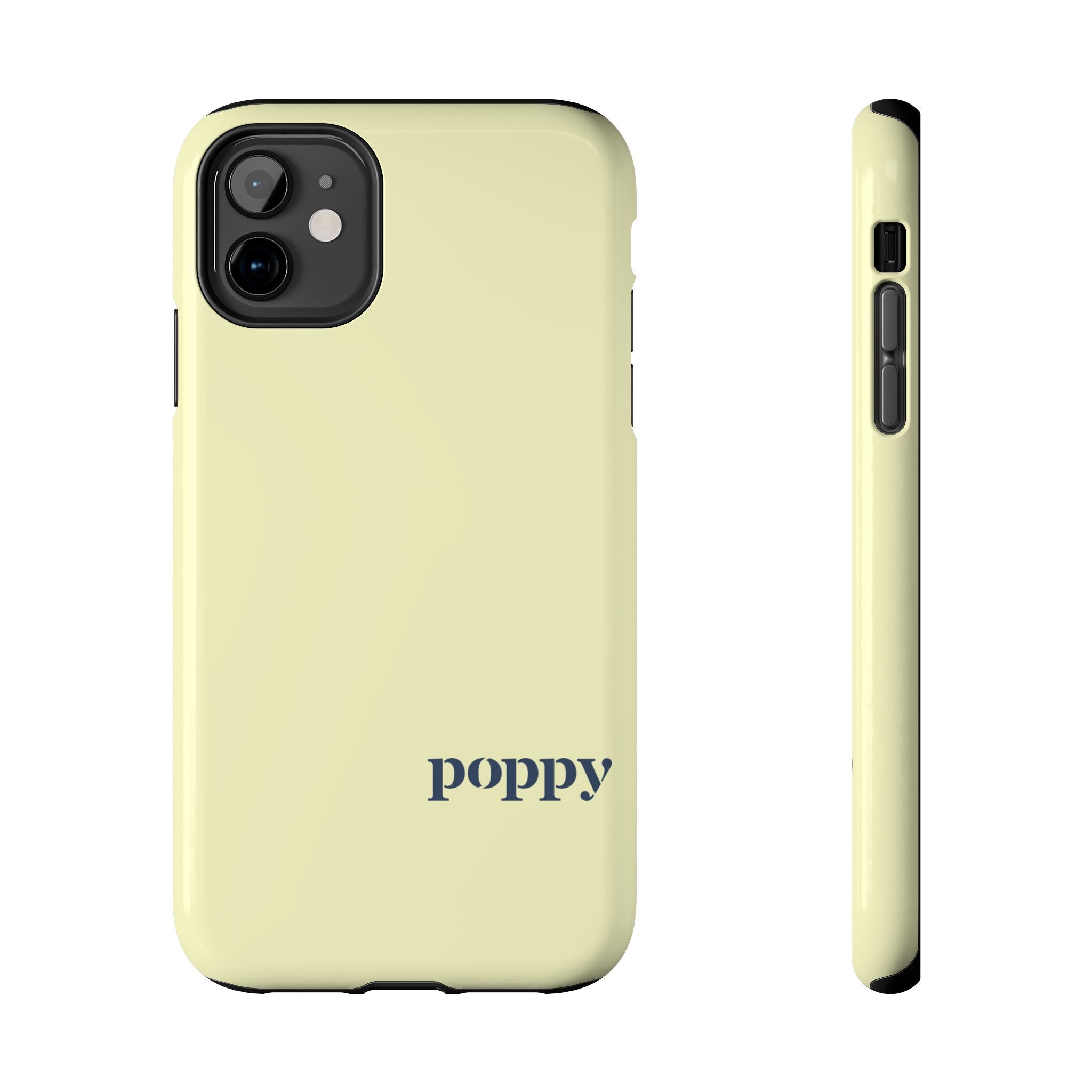 Poppy "Oar"iginals Minimalist Light Yellow Phone Case