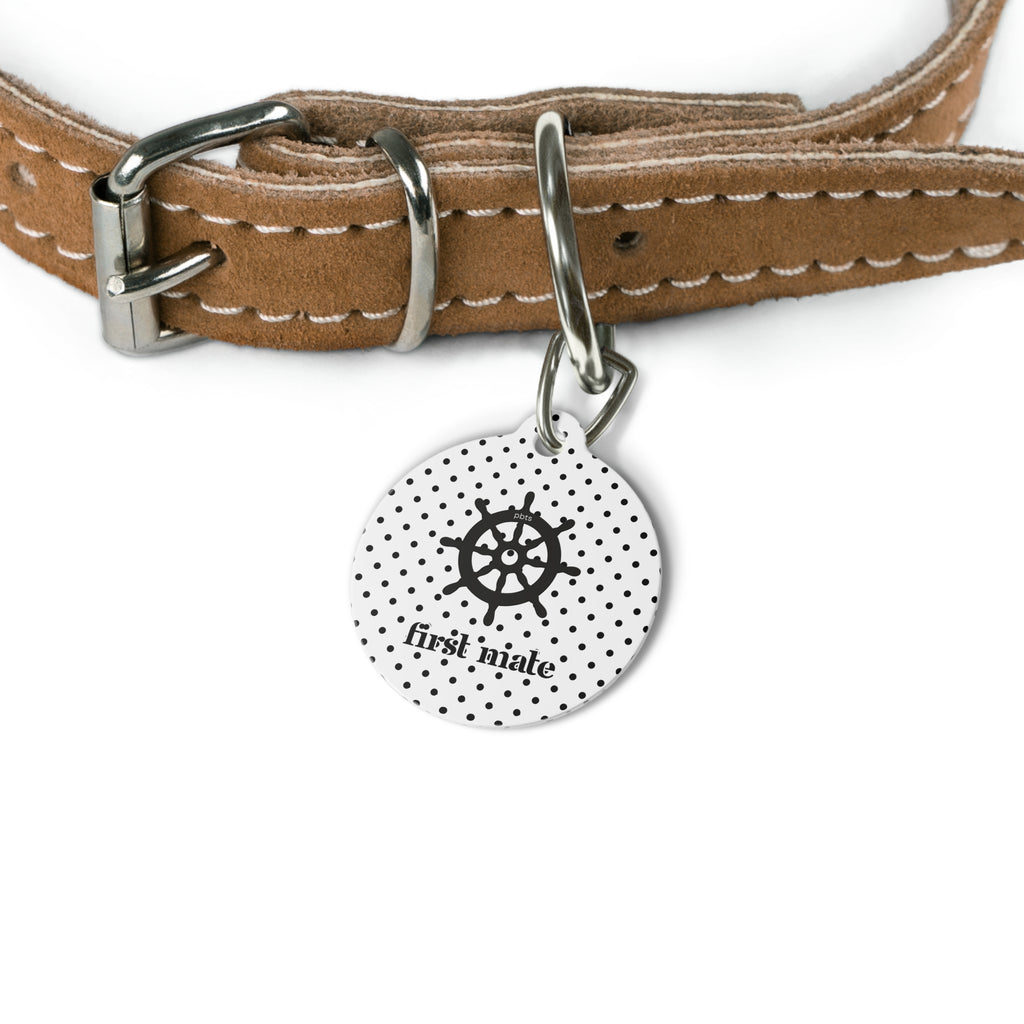 First Mate Polka Dot Pet Tag