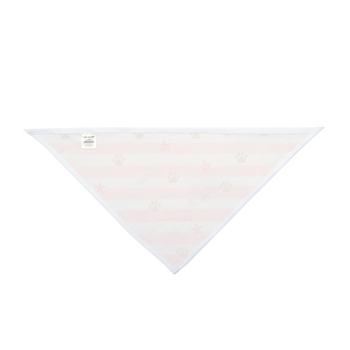 Poppy Paws & Stripes Bandana - Pink