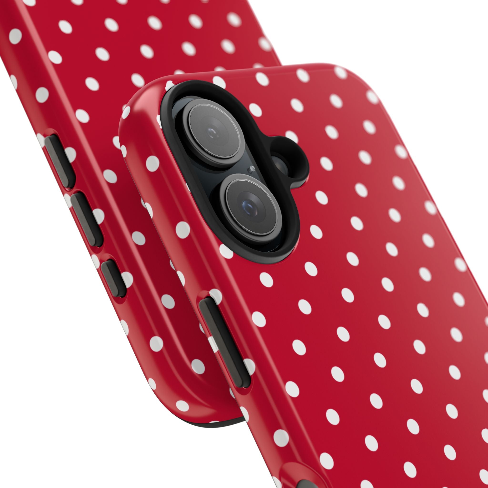Poppy Red Polka Dot Phone Case