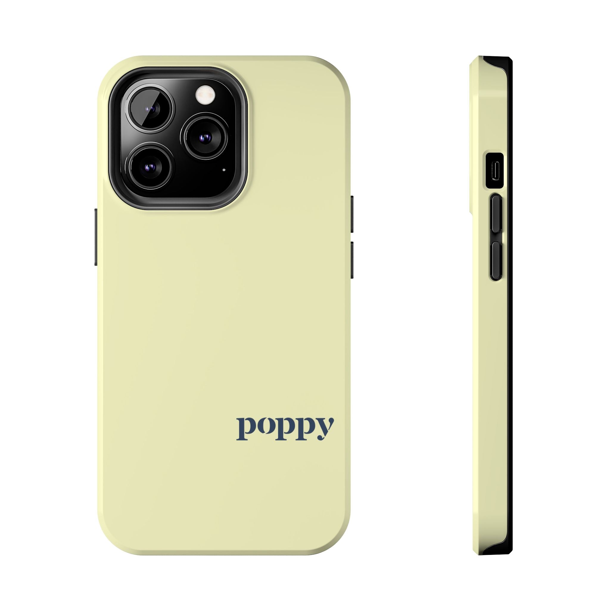 Poppy "Oar"iginals Minimalist Light Yellow Phone Case