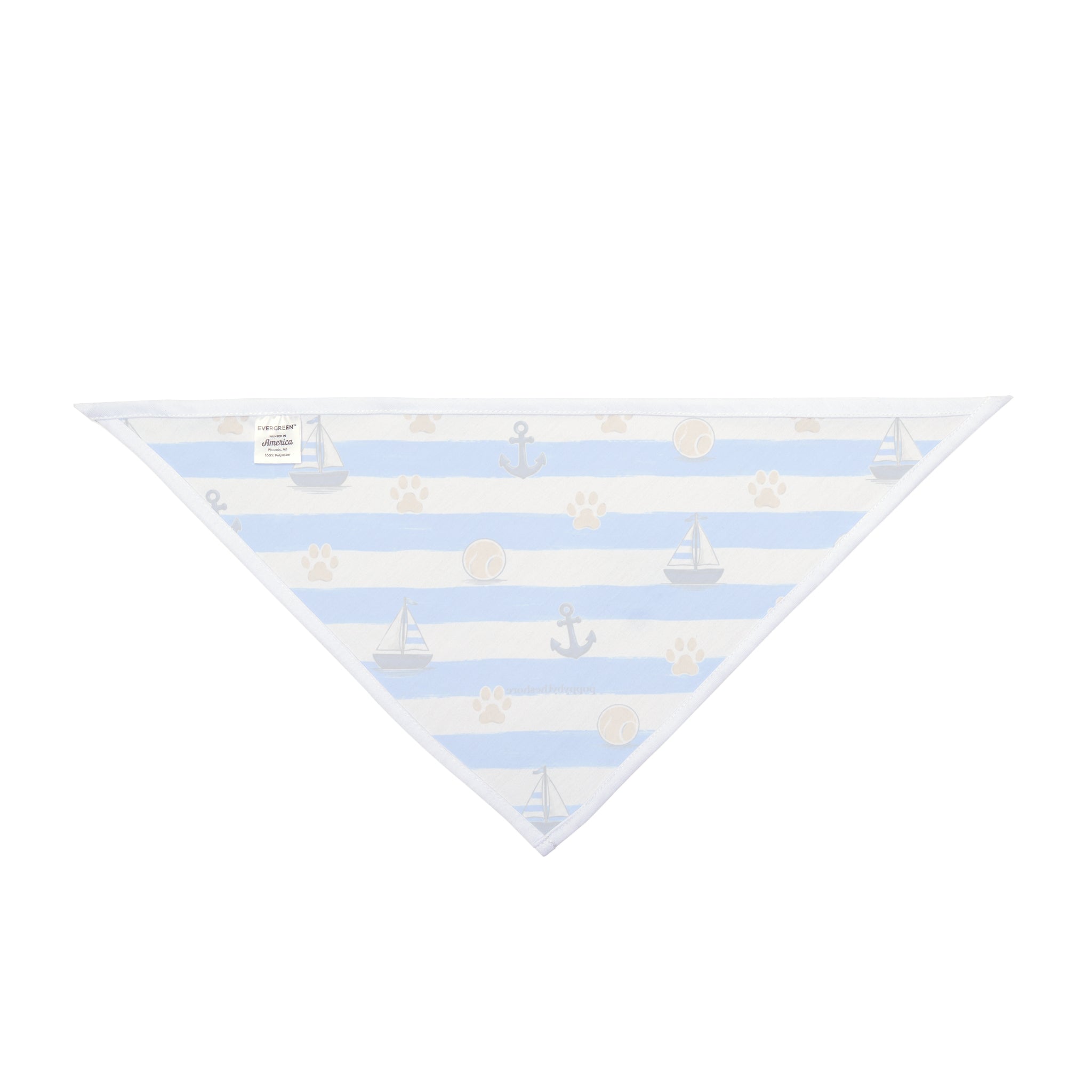 Paws & Stripes Pet Bandana - Blue
