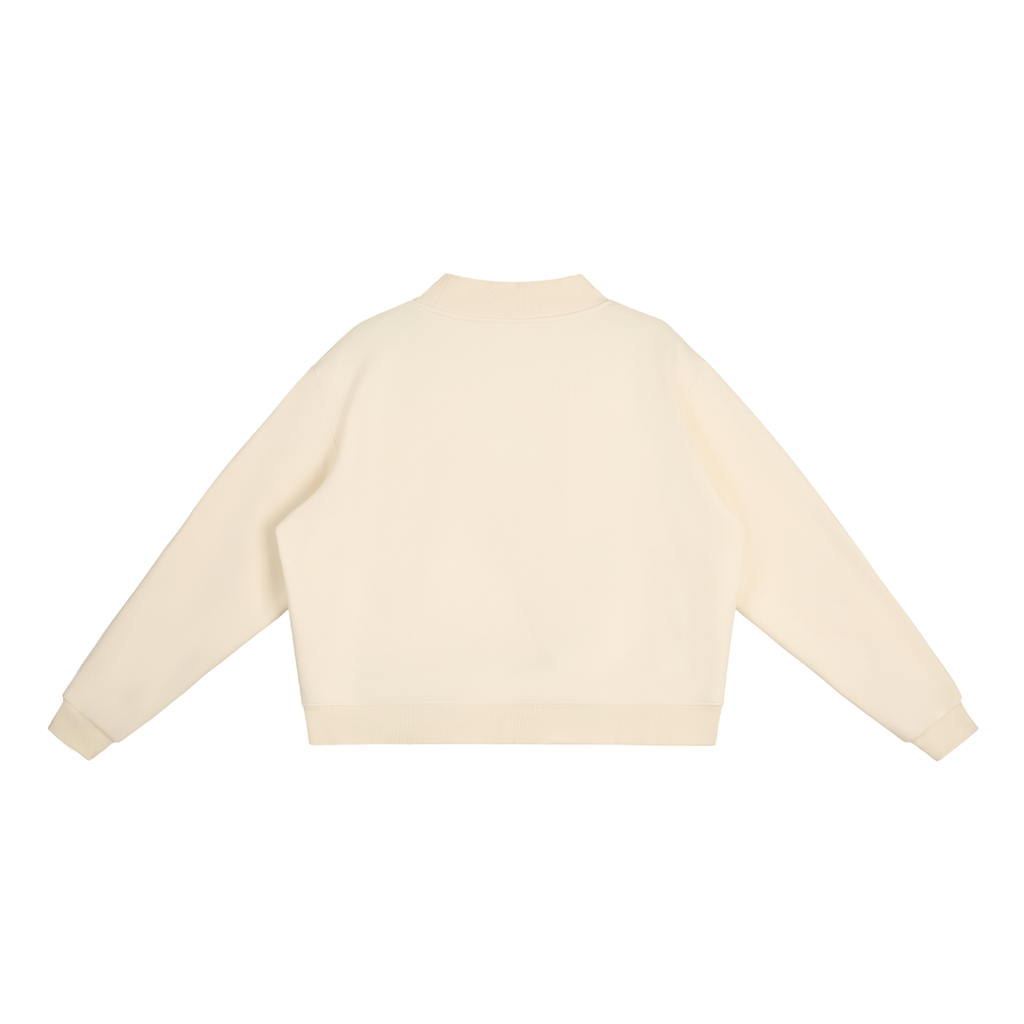 Poppy Hydrangea Mock-Neck Sweatshirt