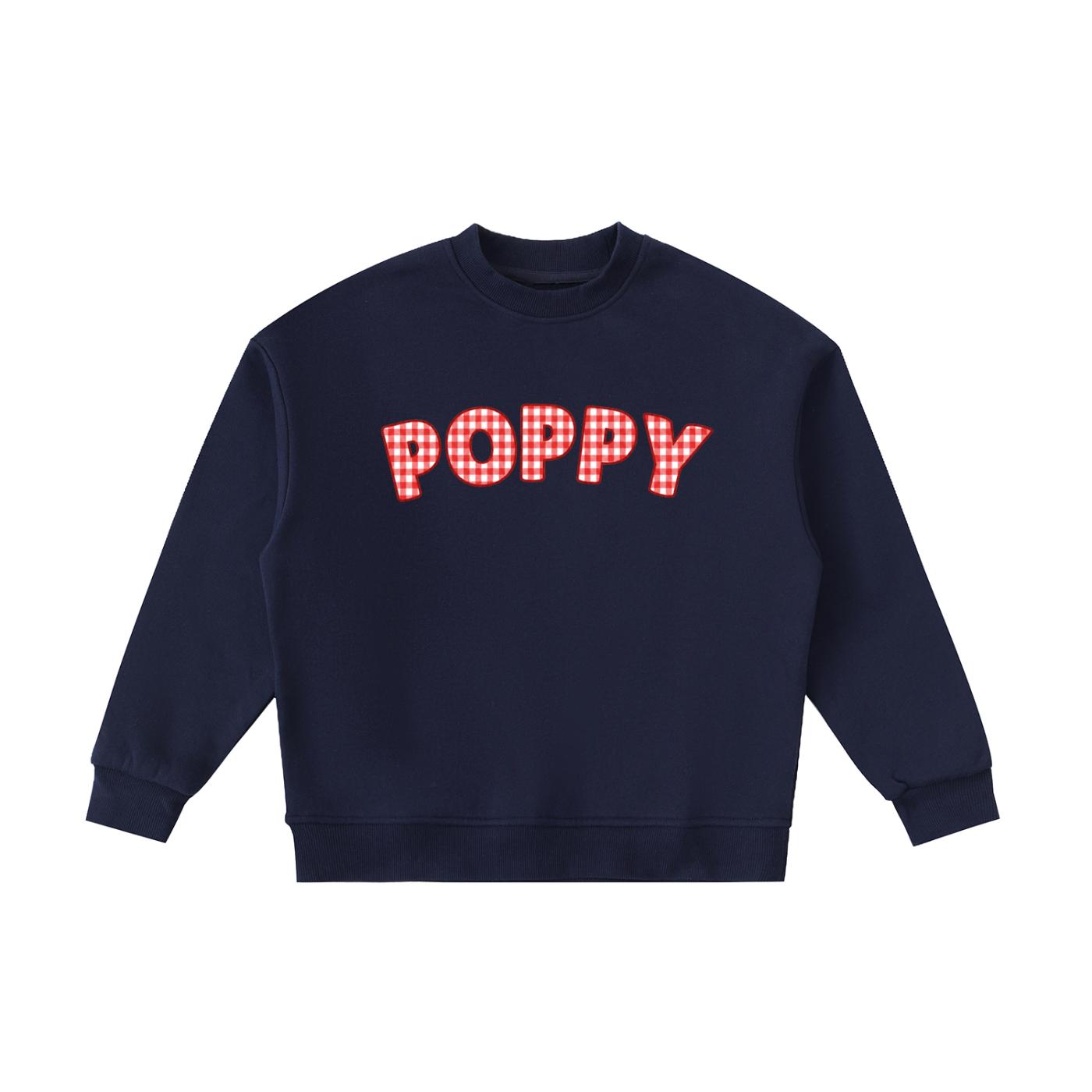 MDW Poppy Gingham Tots Crewneck