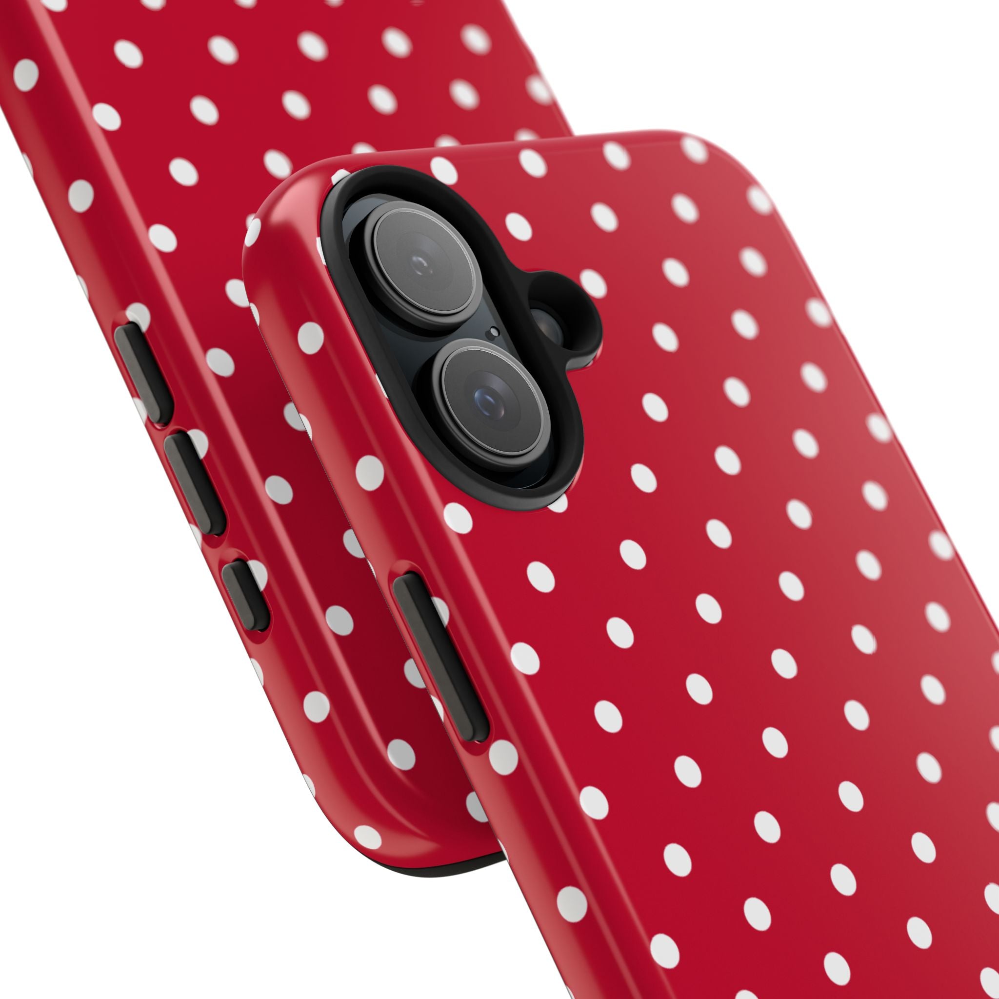 Poppy Red Polka Dot Phone Case