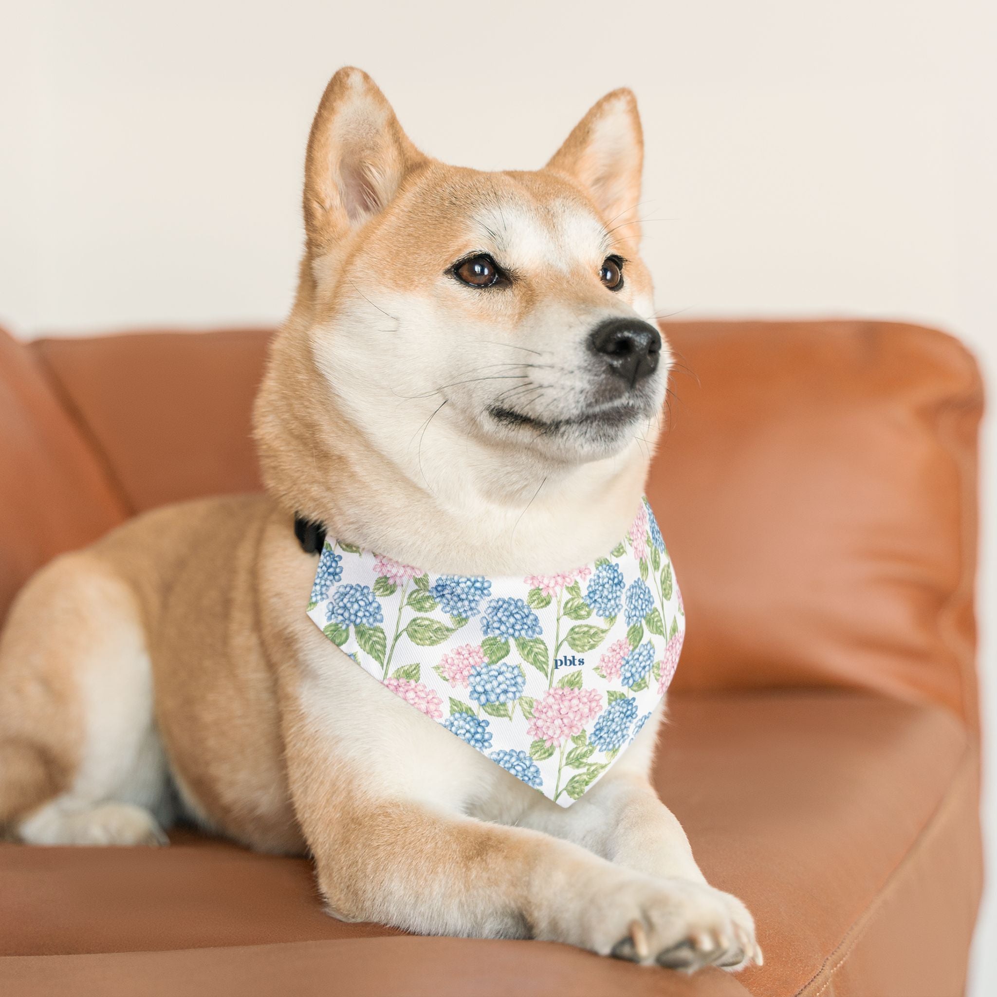 Hydrangea Pet Bandana Collar