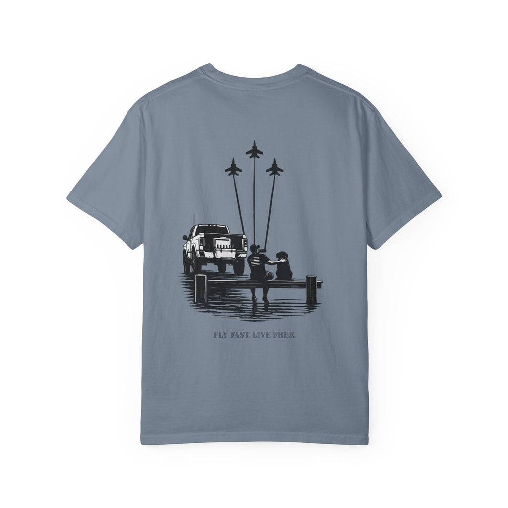 MDW Fly Fast Live Free Poppy T-Shirt