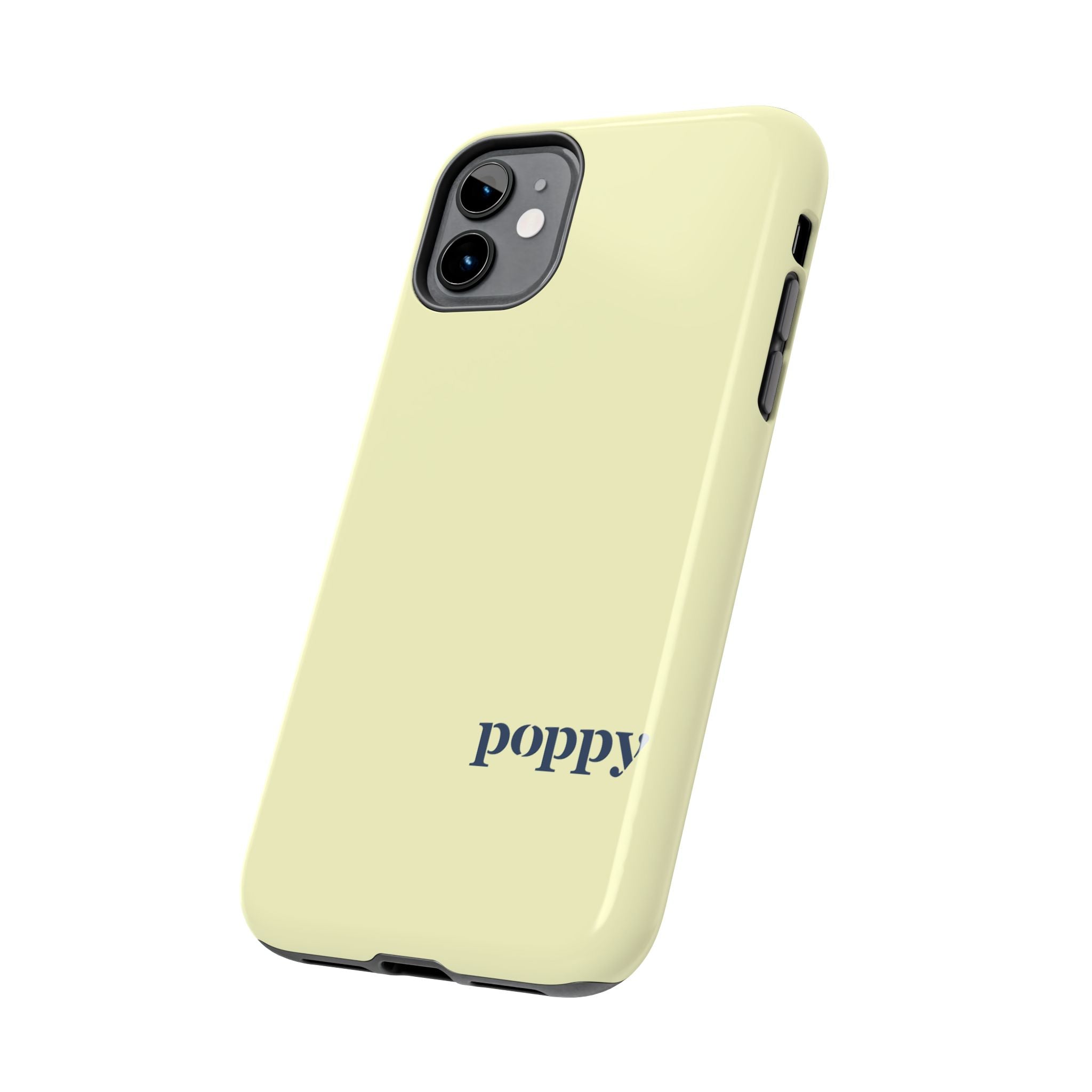 Poppy "Oar"iginals Minimalist Light Yellow Phone Case