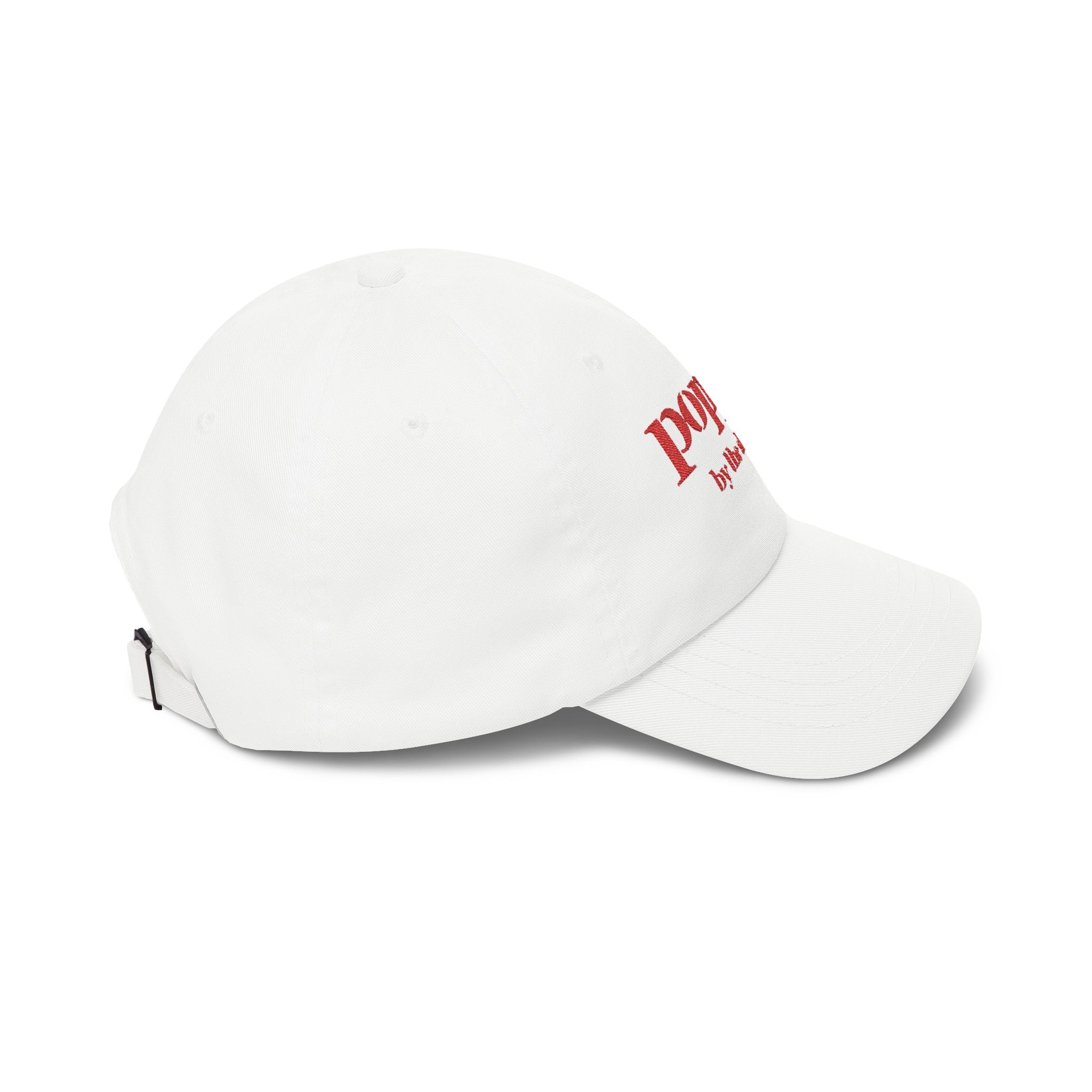 Poppy by the Shore Embroidered Dad Cap - Red