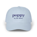 Poppy By The Shore Embroidered Dad Cap - Blue