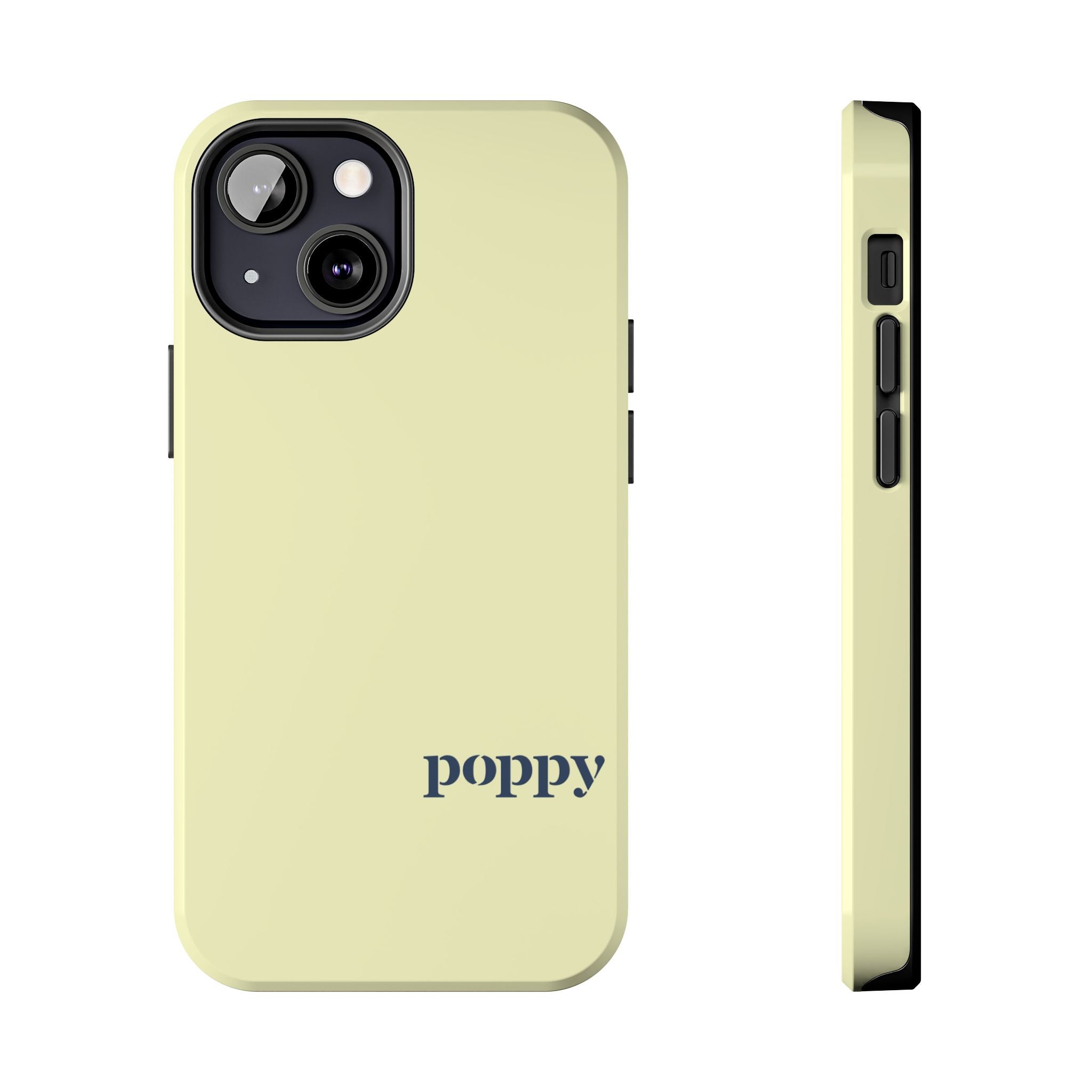Poppy "Oar"iginals Minimalist Light Yellow Phone Case