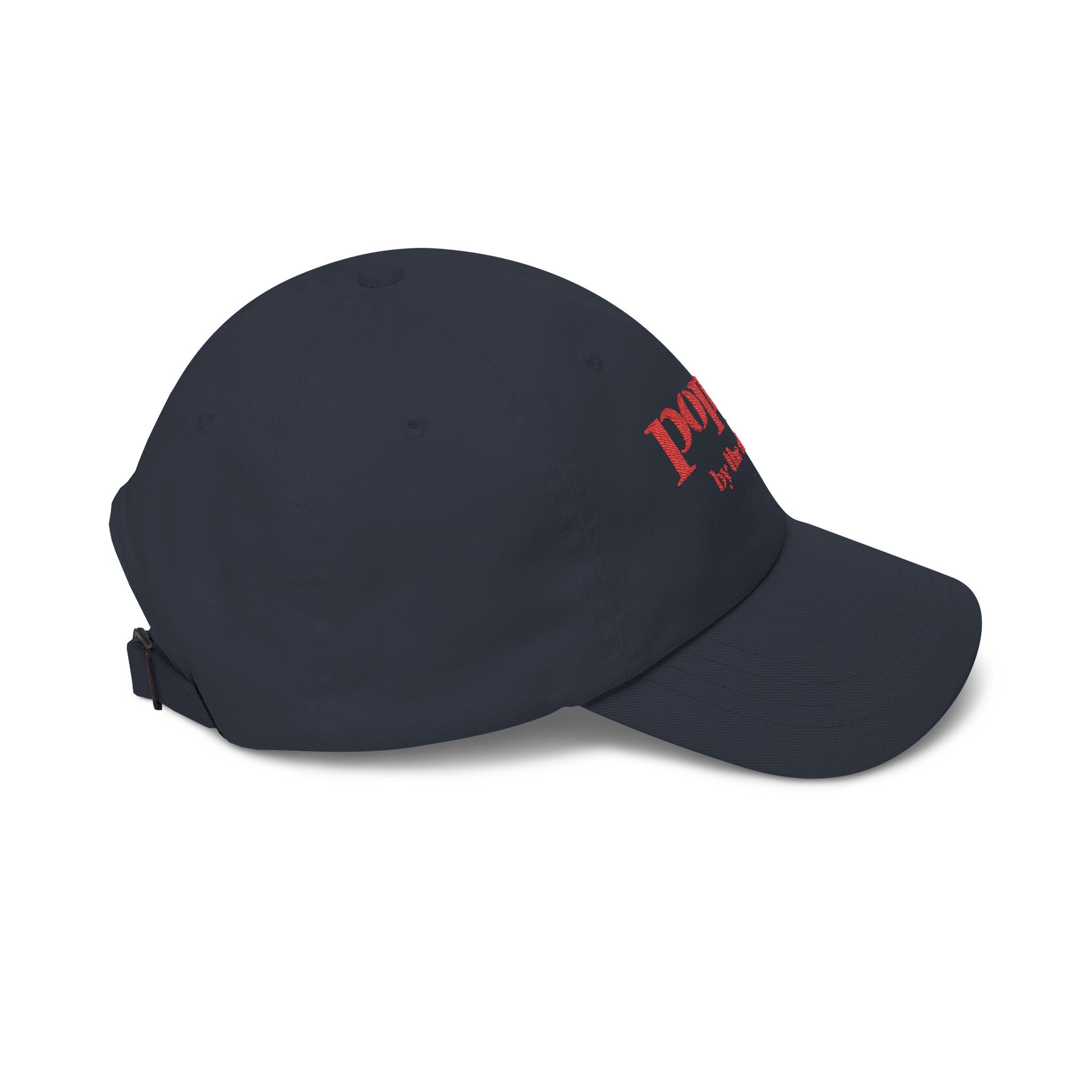 Poppy by the Shore Embroidered Dad Cap - Red