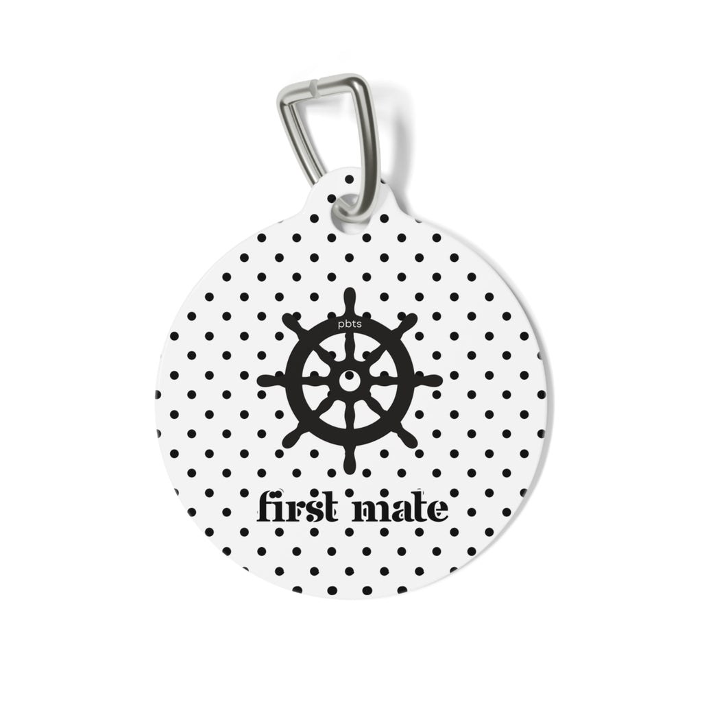 First Mate Polka Dot Pet Tag