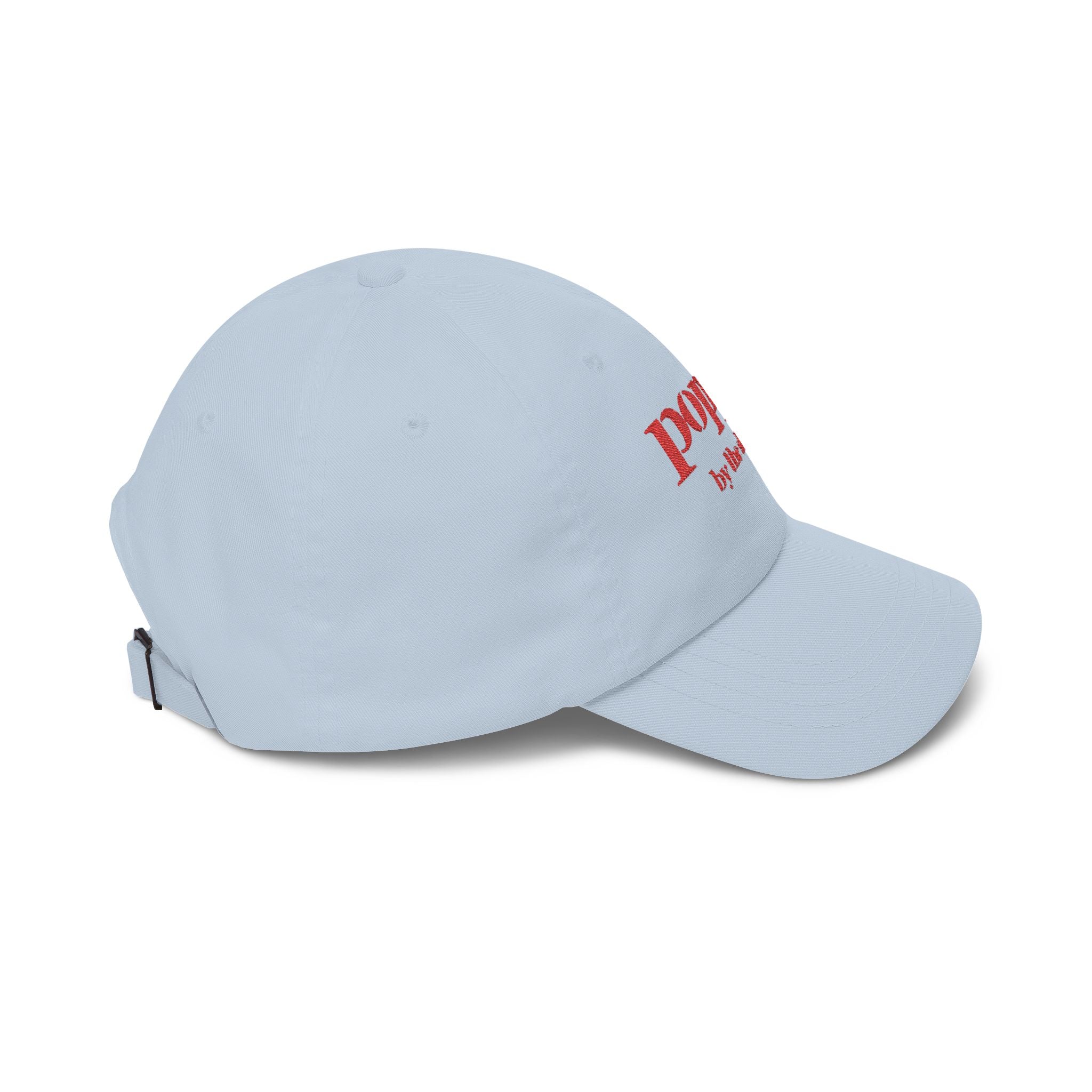 Poppy by the Shore Embroidered Dad Cap - Red