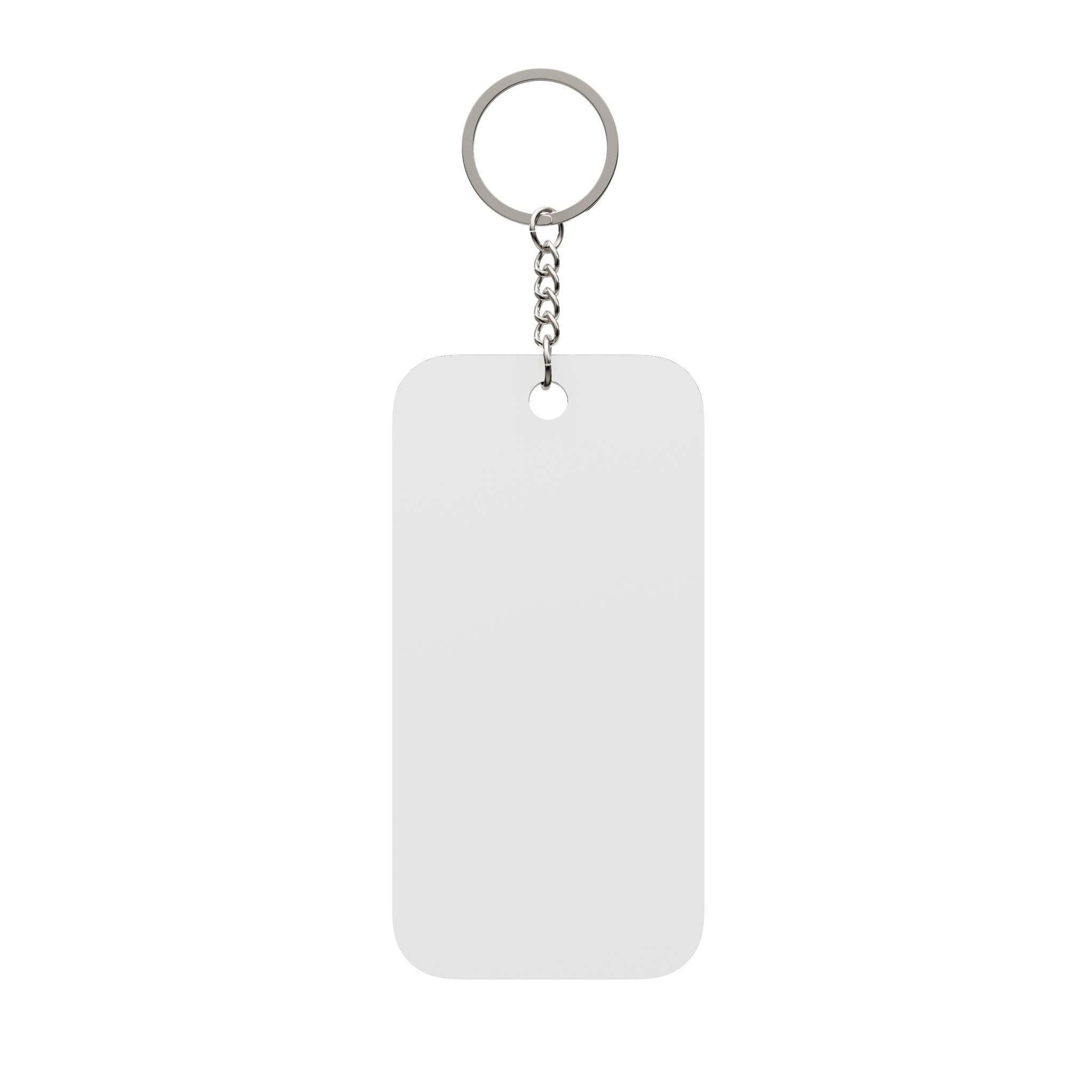 Poppy License Plate Keychain
