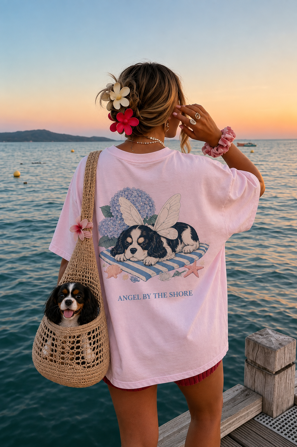 Angel Loves Poppy Tee