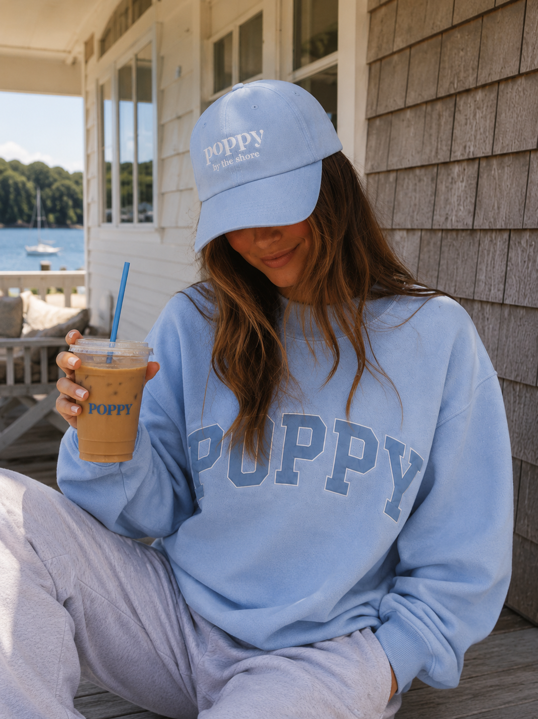Poppy "Oar"iginals Dad Hat - White Embroidery