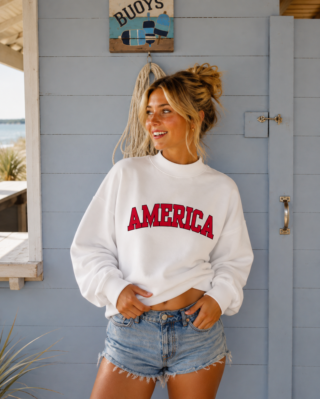 Poppy America Mockneck