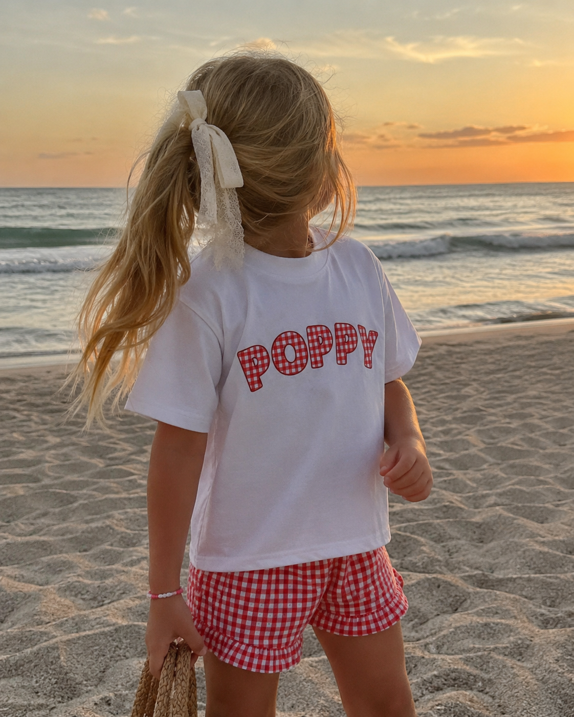 Poppy Tots Red Gingham Tee