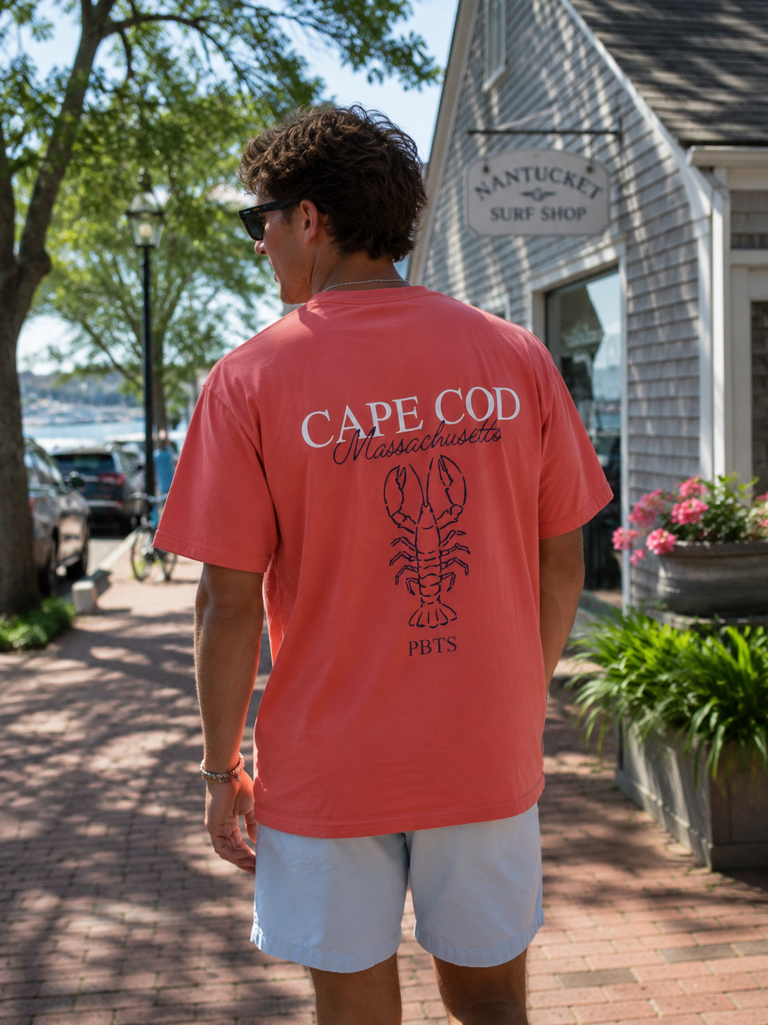 Poppy Cape Cod Lobster Tee