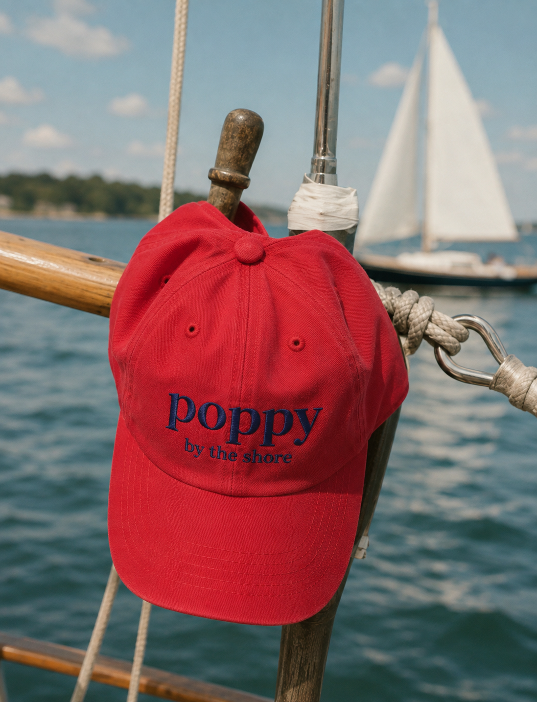 Poppy Heritage Cap - Navy Embroidery