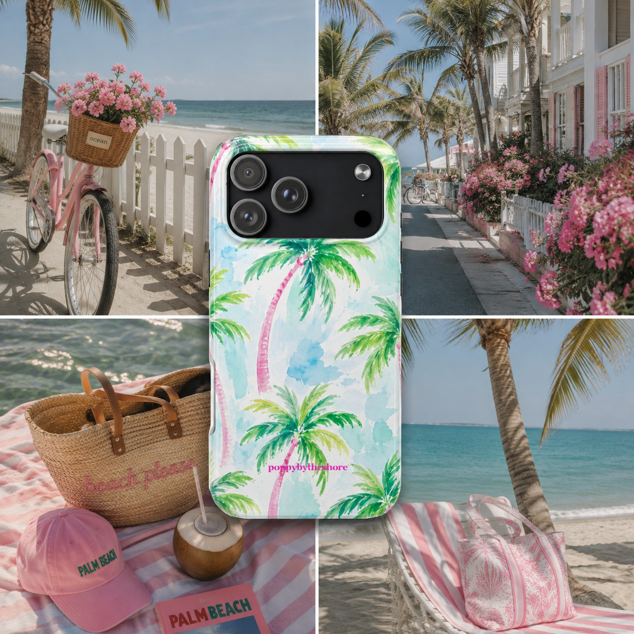 Poppy Palm Beach Club Phone Case