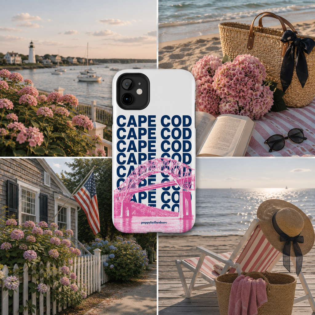 Poppy Over the Bridge Phone Case