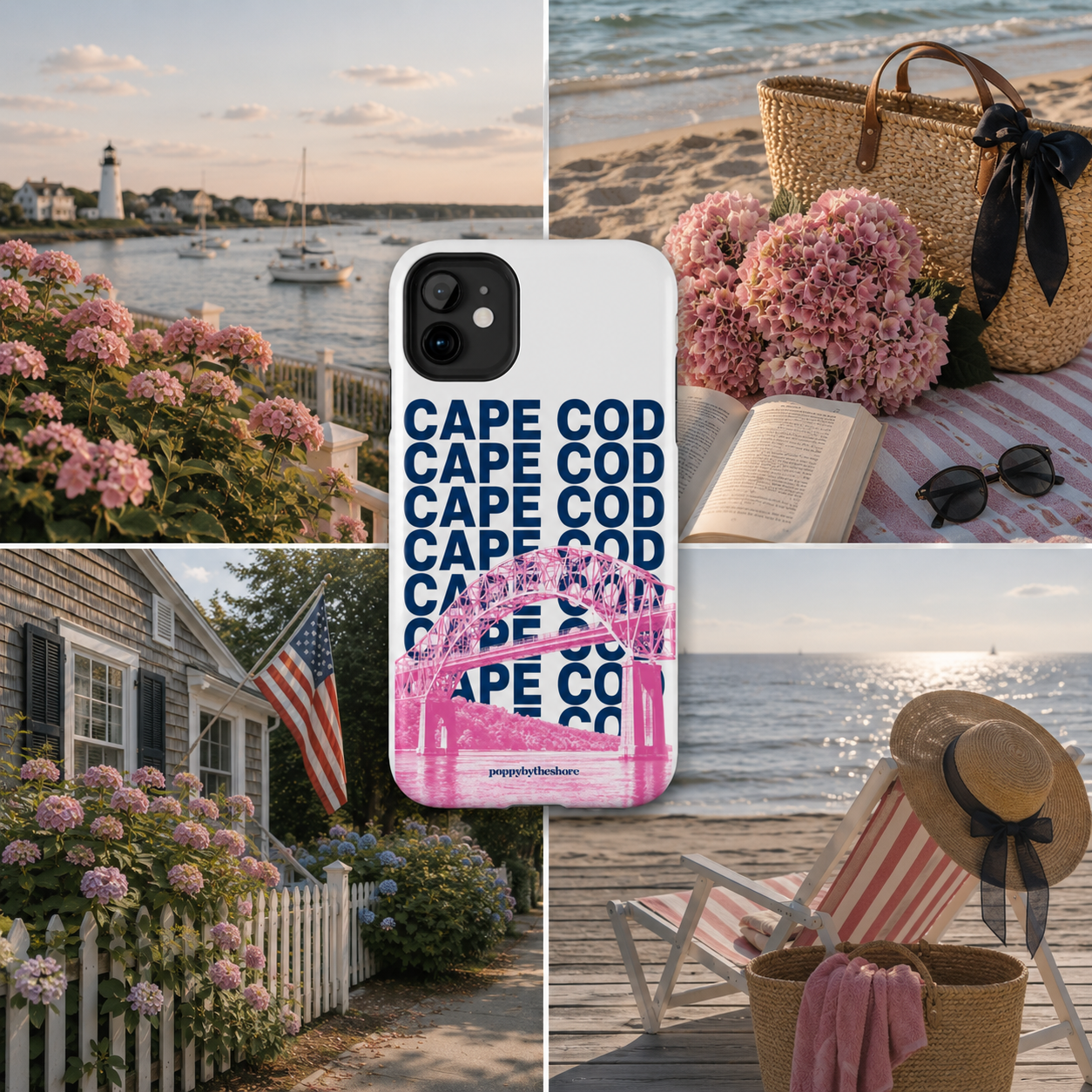 Poppy Over the Bridge Phone Case