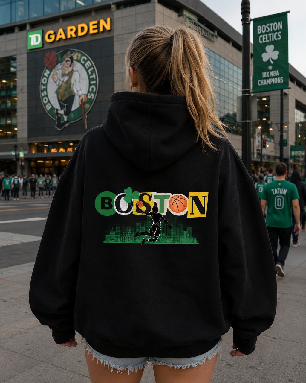 Poppy Bleed Green Hoodie