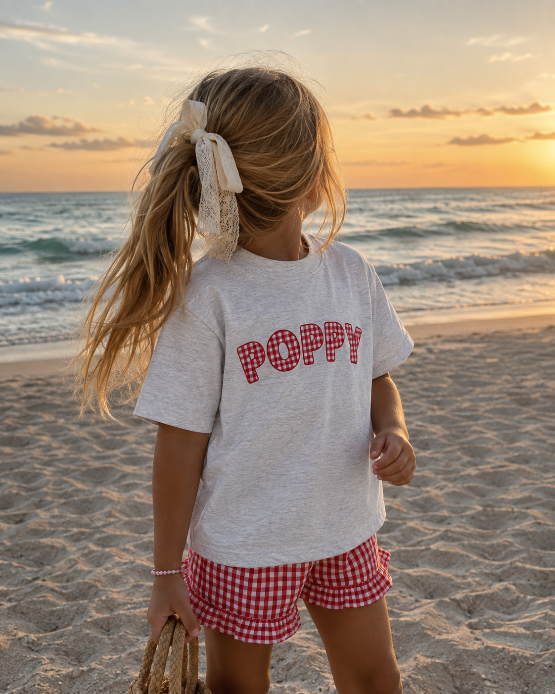 Poppy Tots Red Gingham Tee