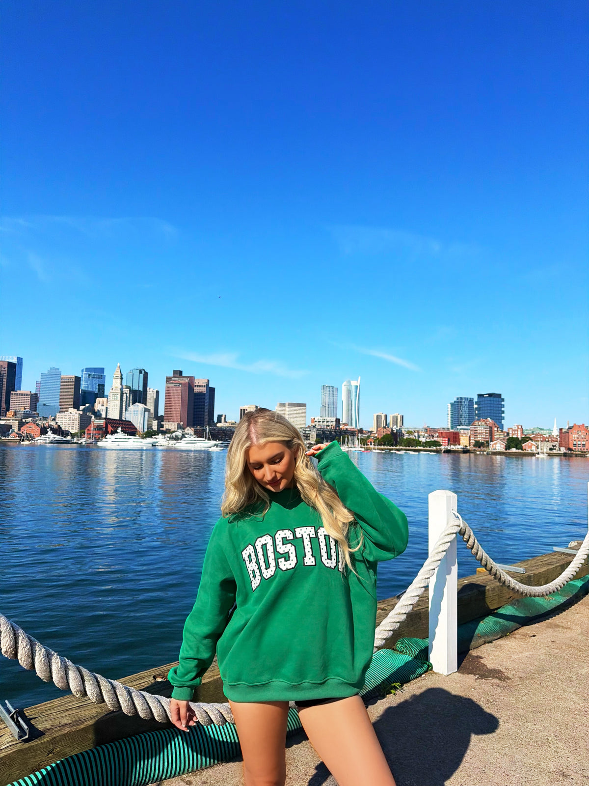 Poppy in Boston Mockneck