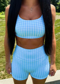 Berry Poppy Gingham Workout Set - POP UP EXCLUSIVE