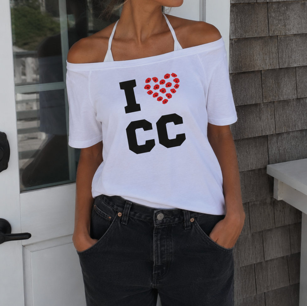 Poppy I Heart Cape Cod Tee