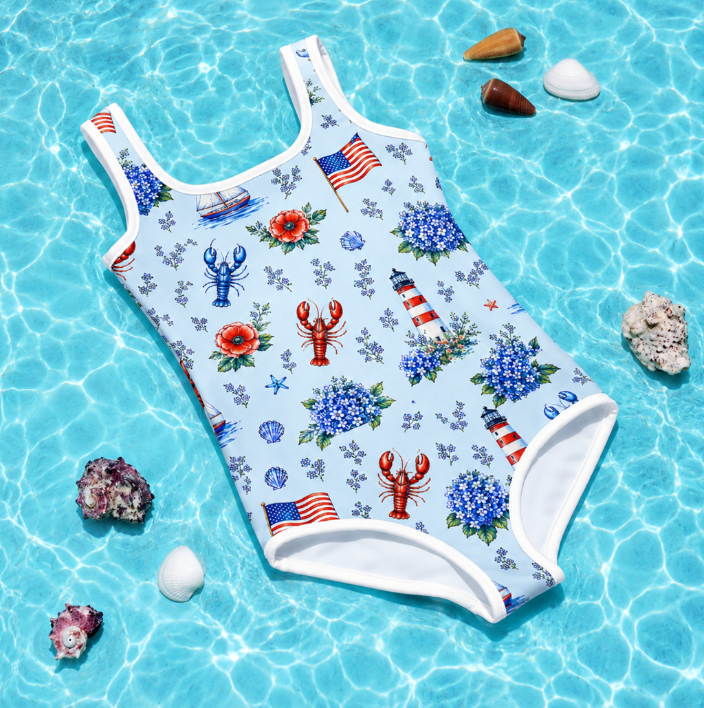 Poppy Tots MDW Print Swimsuit