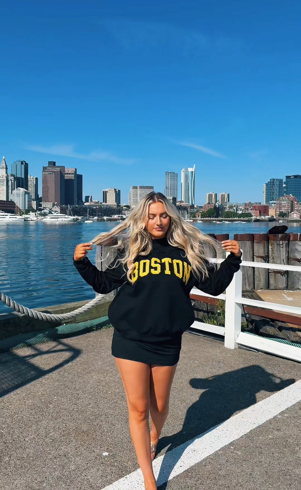 Poppy in Boston Mockneck