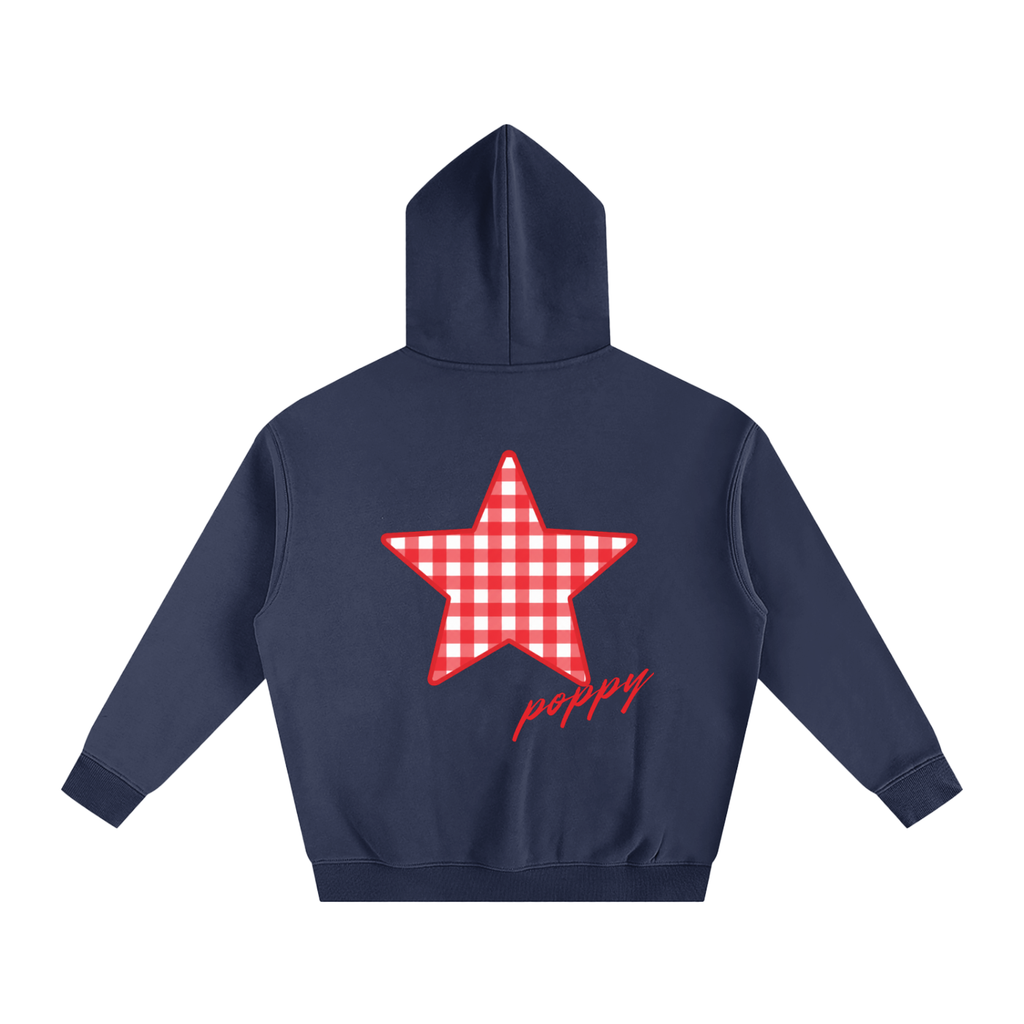 MDW Poppy Gingham Star Hoodie